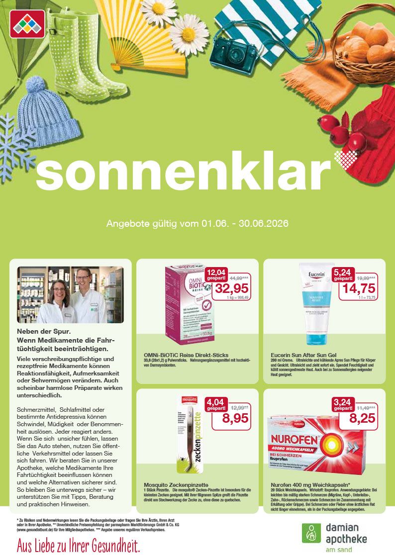 Flyer mit Juni-Angeboten