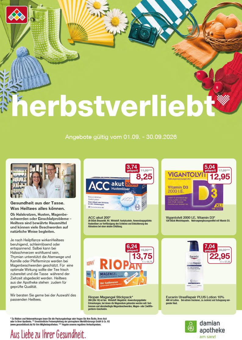 Flyer mit September-Angeboten