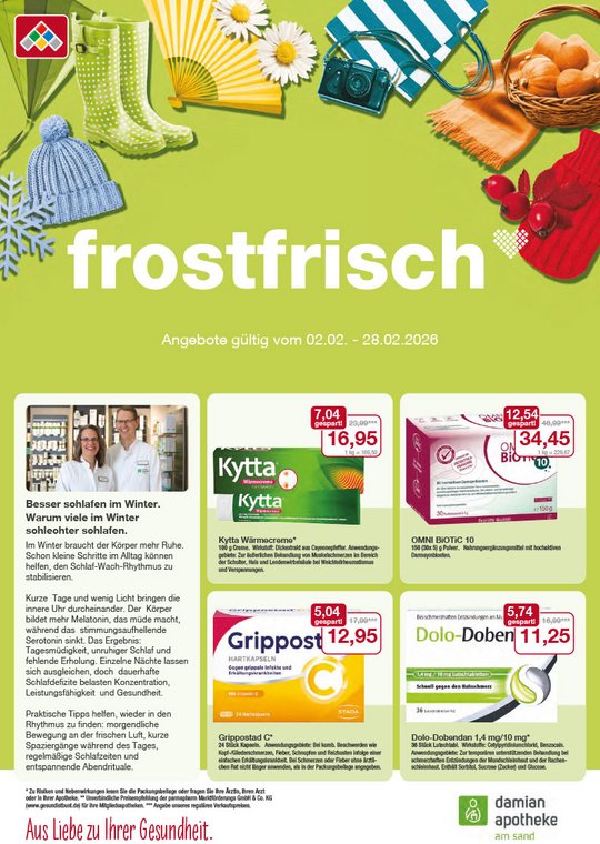 Flyer mit Angeboten Februar