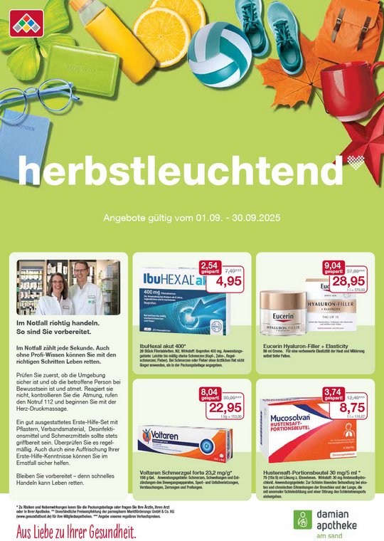 Flyer mit September-Angeboten