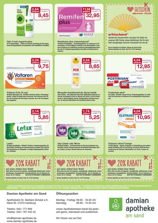 Flyer mit Mai-Angeboten
