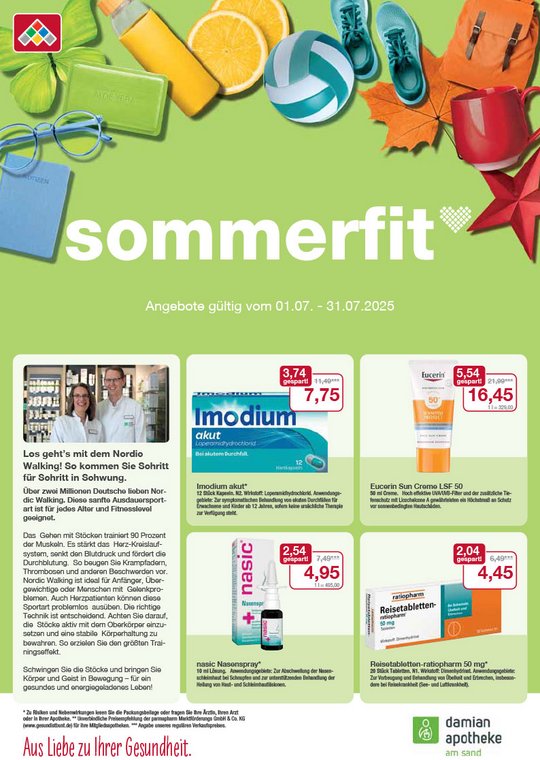 Flyer mit den Juli-Angeboten Flyer mit den Juli-Angeboten